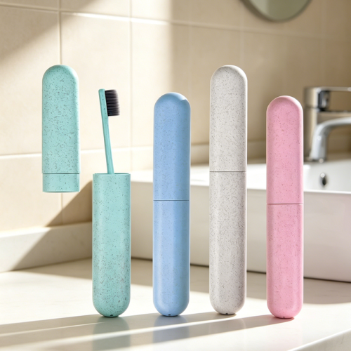 4-Pack Portable Toothbrush Travel Storage Case