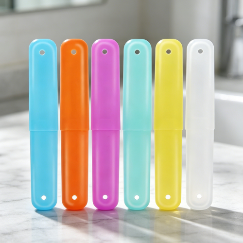 6-Pack Breathable Portable Toothbrush Travel Containers