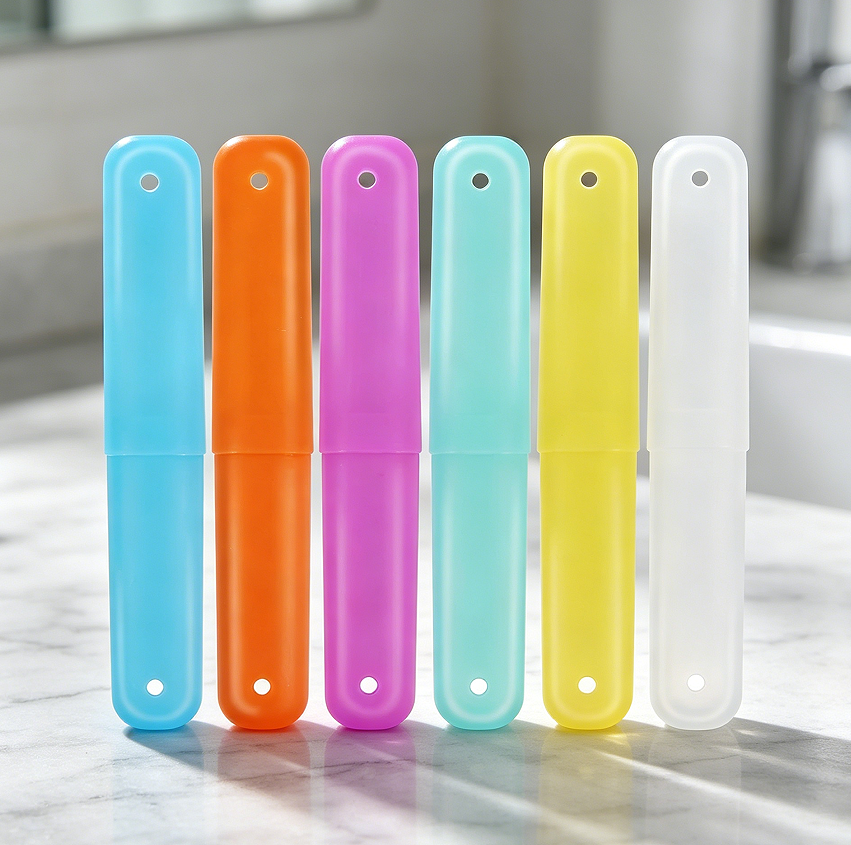 6-Pack Breathable Portable Toothbrush Travel Containers