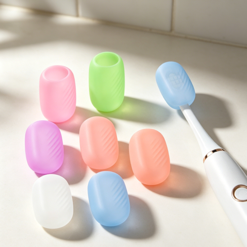 6-Pack Silicone Toothbrush Head Protector Caps
