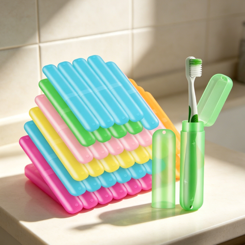 50-Pack Bulk Toothbrush Holders for School