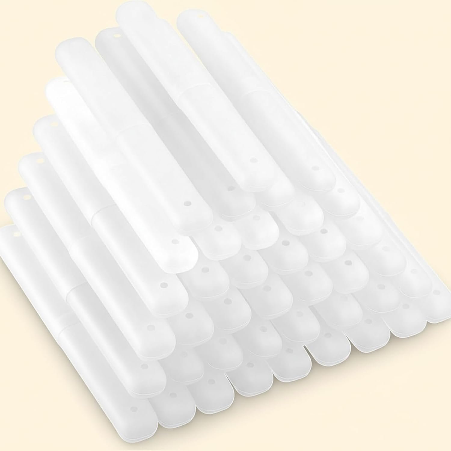 40-Pack Clear Plastic Toothbrush Travel Cover