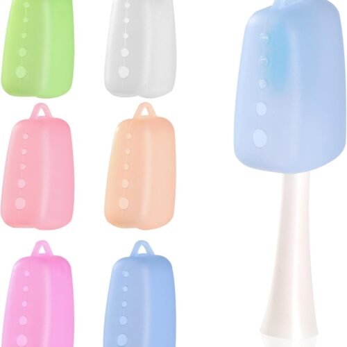 6-Pack Silicone Breathable Toothbrush Head Covers