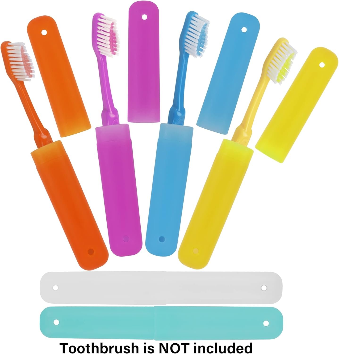6-Pack Breathable Portable Toothbrush Travel Containers - Image 2