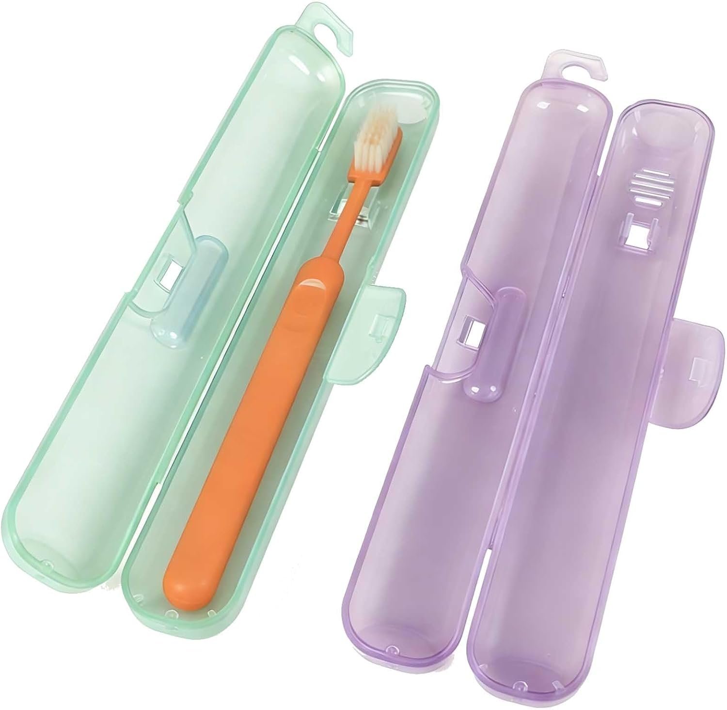 4-Pack Compact Breathable Toothbrush Travel Case - Image 2