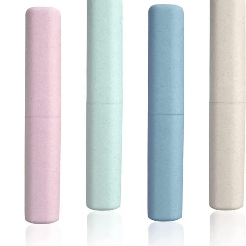 4-Pack Breathable Portable Toothbrush Travel Containers