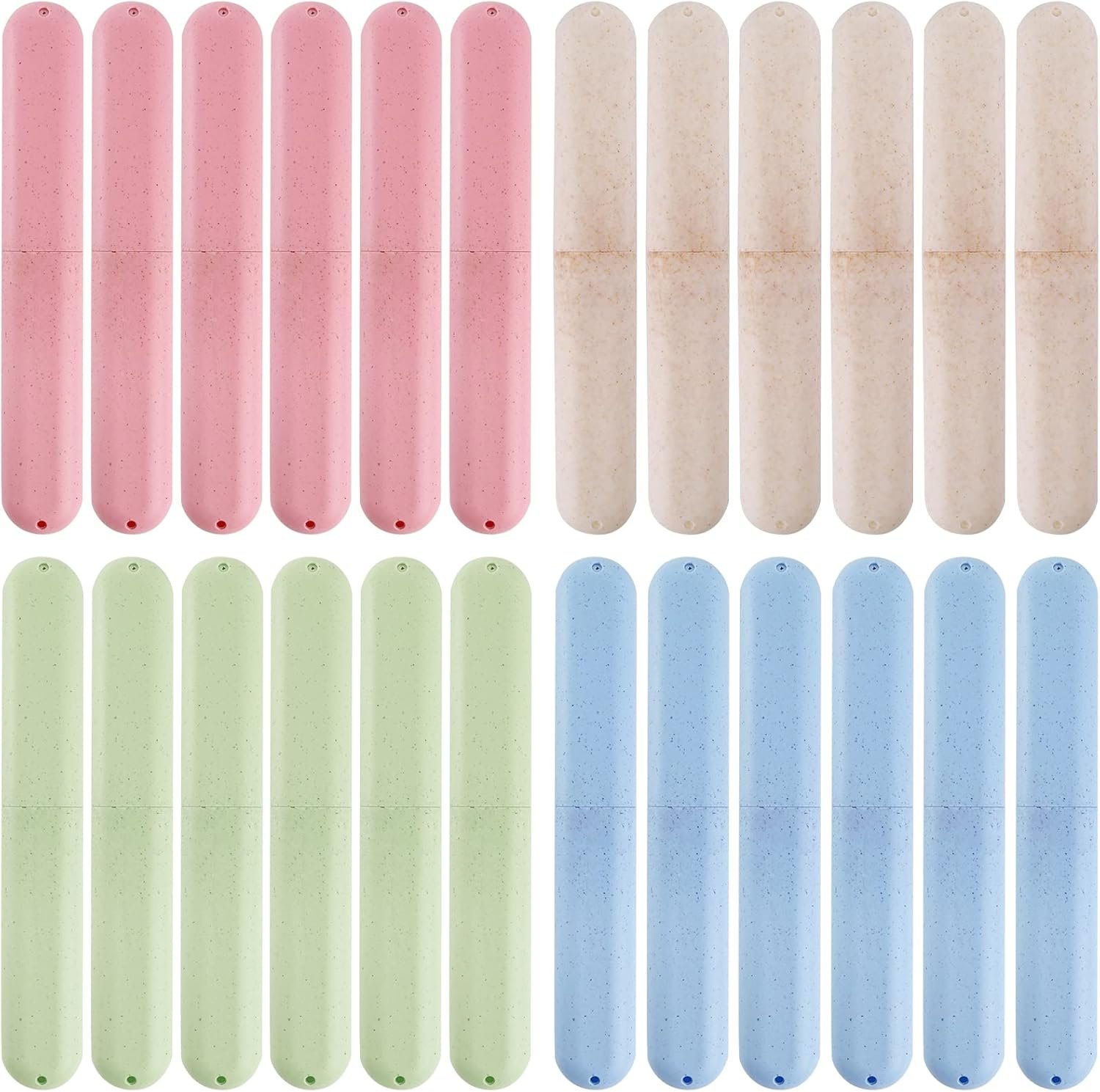 28-Pack Dust-Proof Breathable Toothbrush Holder Set
