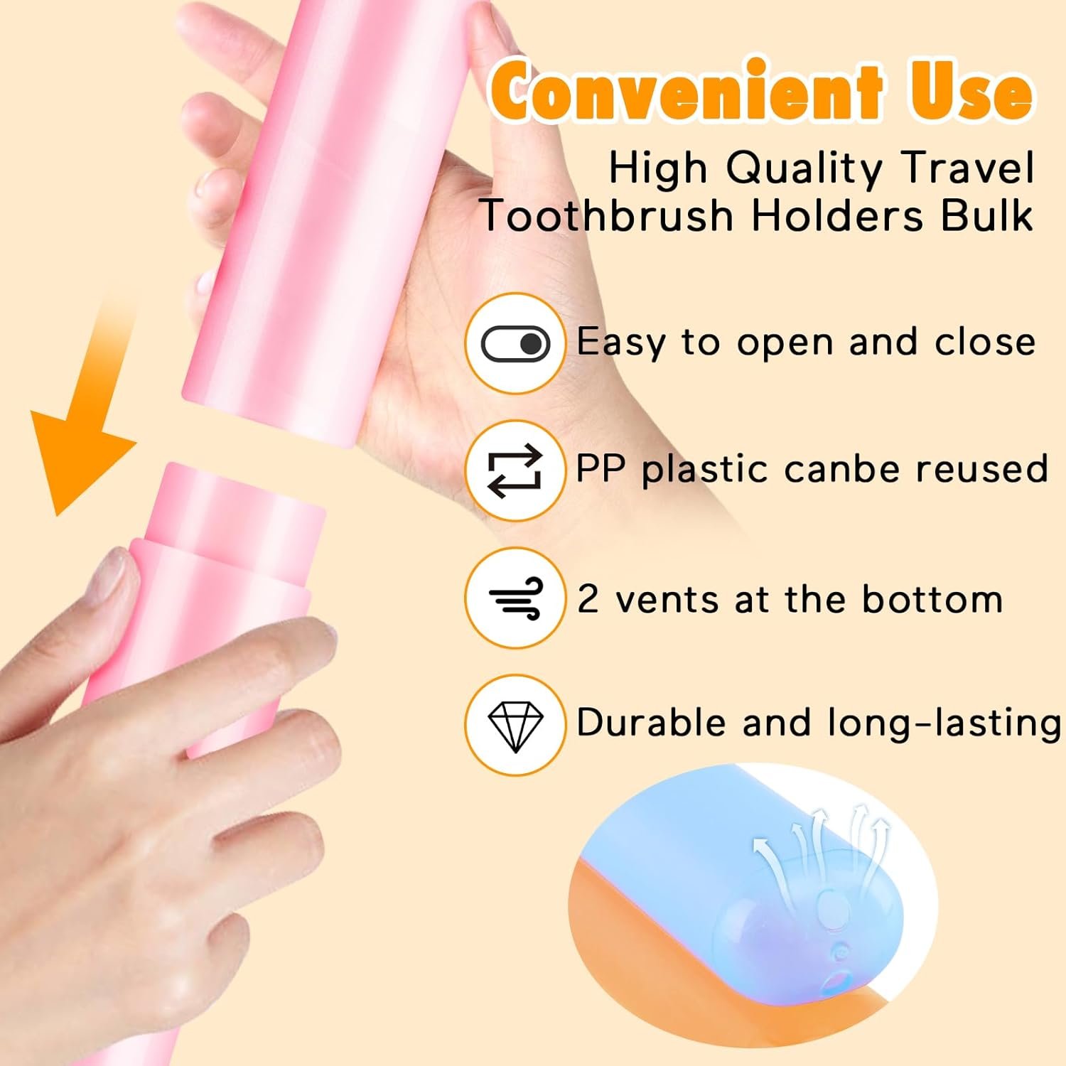 24-Pack Large Toothbrush Holders for Kids - Image 2