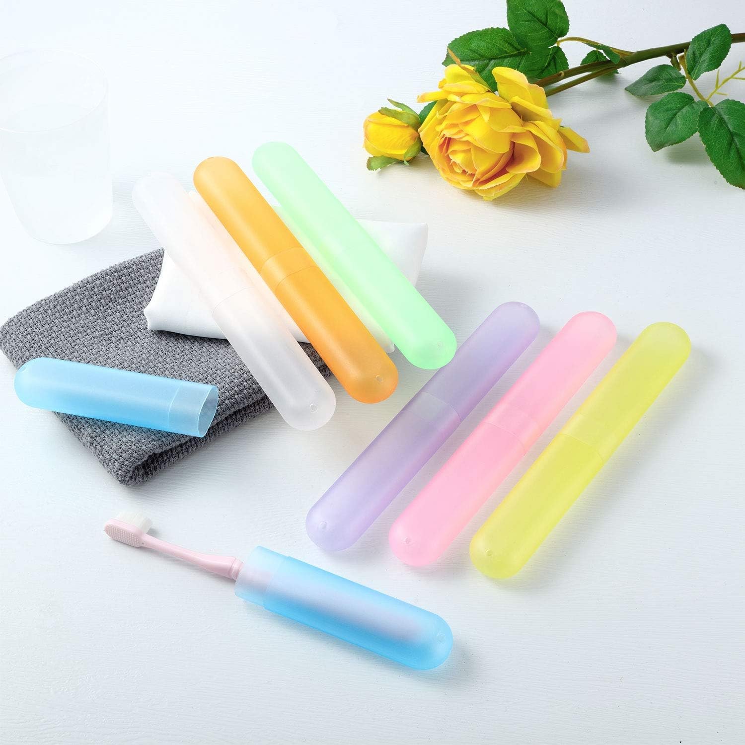 20-Pack Portable Toothbrush Travel Storage Holders - Image 2